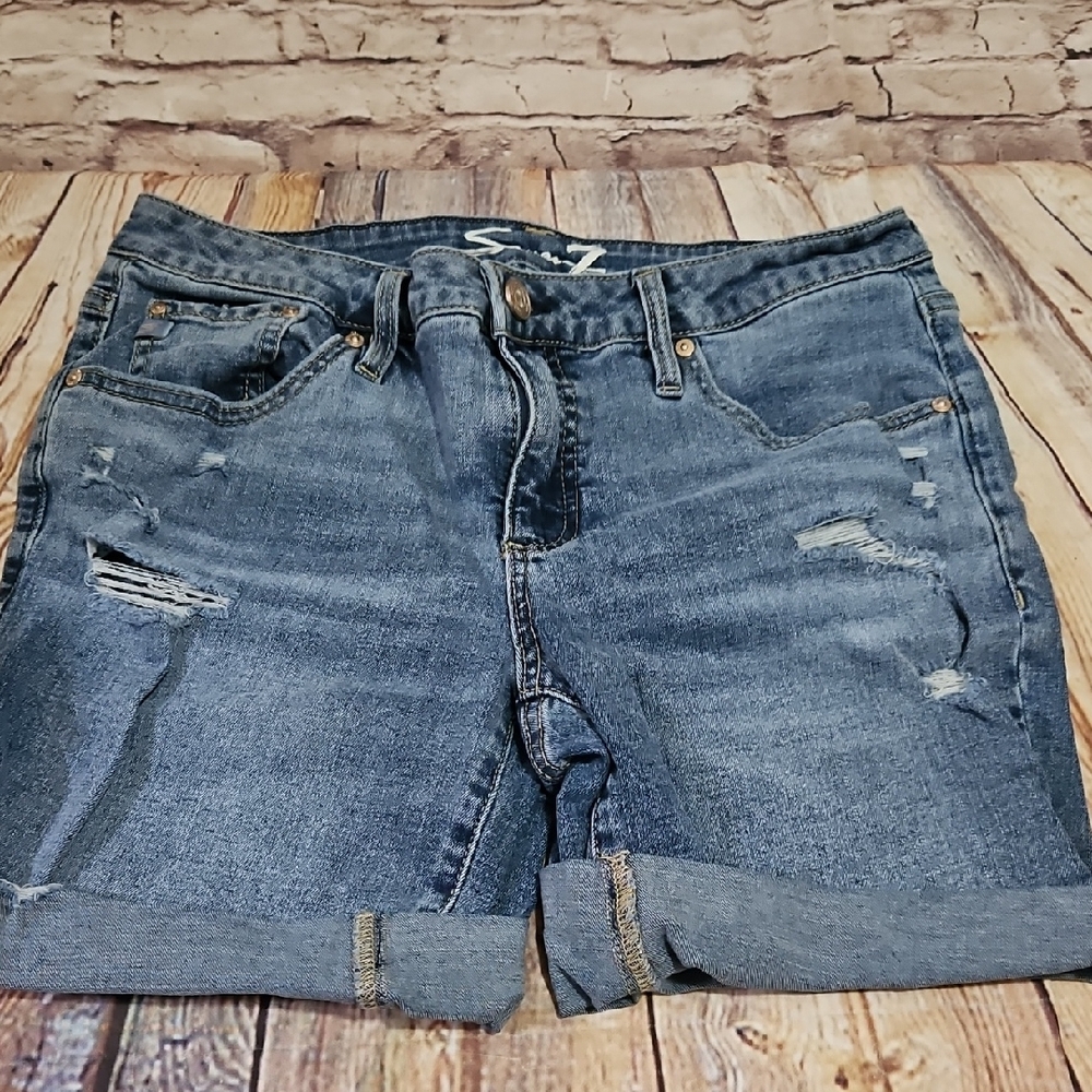 🔥Seven 7 Cut Off Jean Shorts Folded Cuff Sixe 4